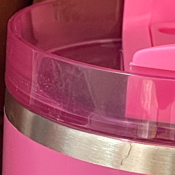 Stanley Quencher H2.0 FlowState 40 oz Tumbler Pink STARBUCKS- Smudges to Lid NEW - Picture 9 of 12